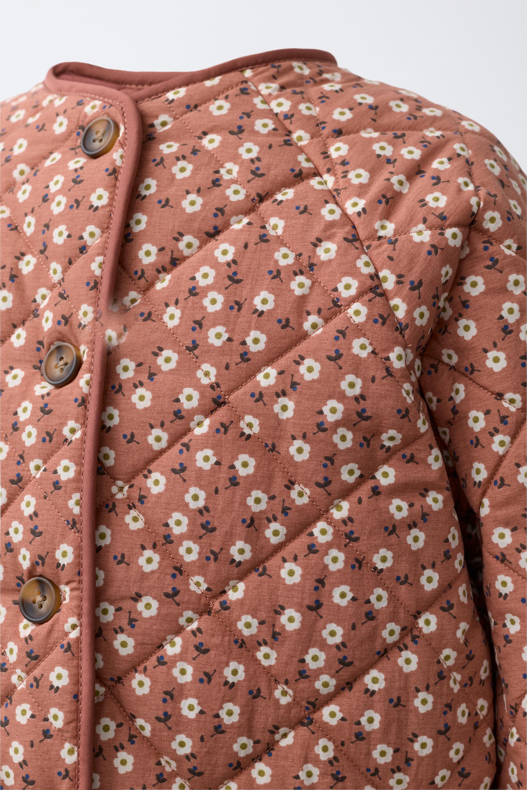 VESTE EN NYLON IMPRIMÉ FLEURS